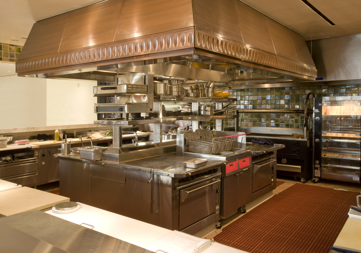 Commercial casino kitchen